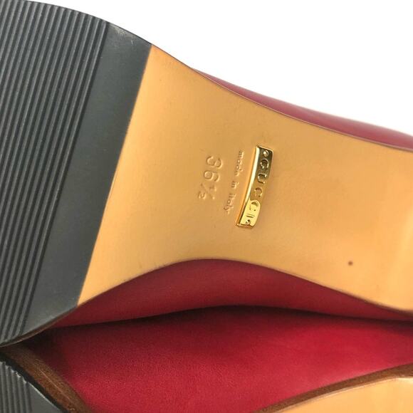 NIB Gucci Slouch Over the Knee Red Leather Boots 36.5 - Picture 8 of 10